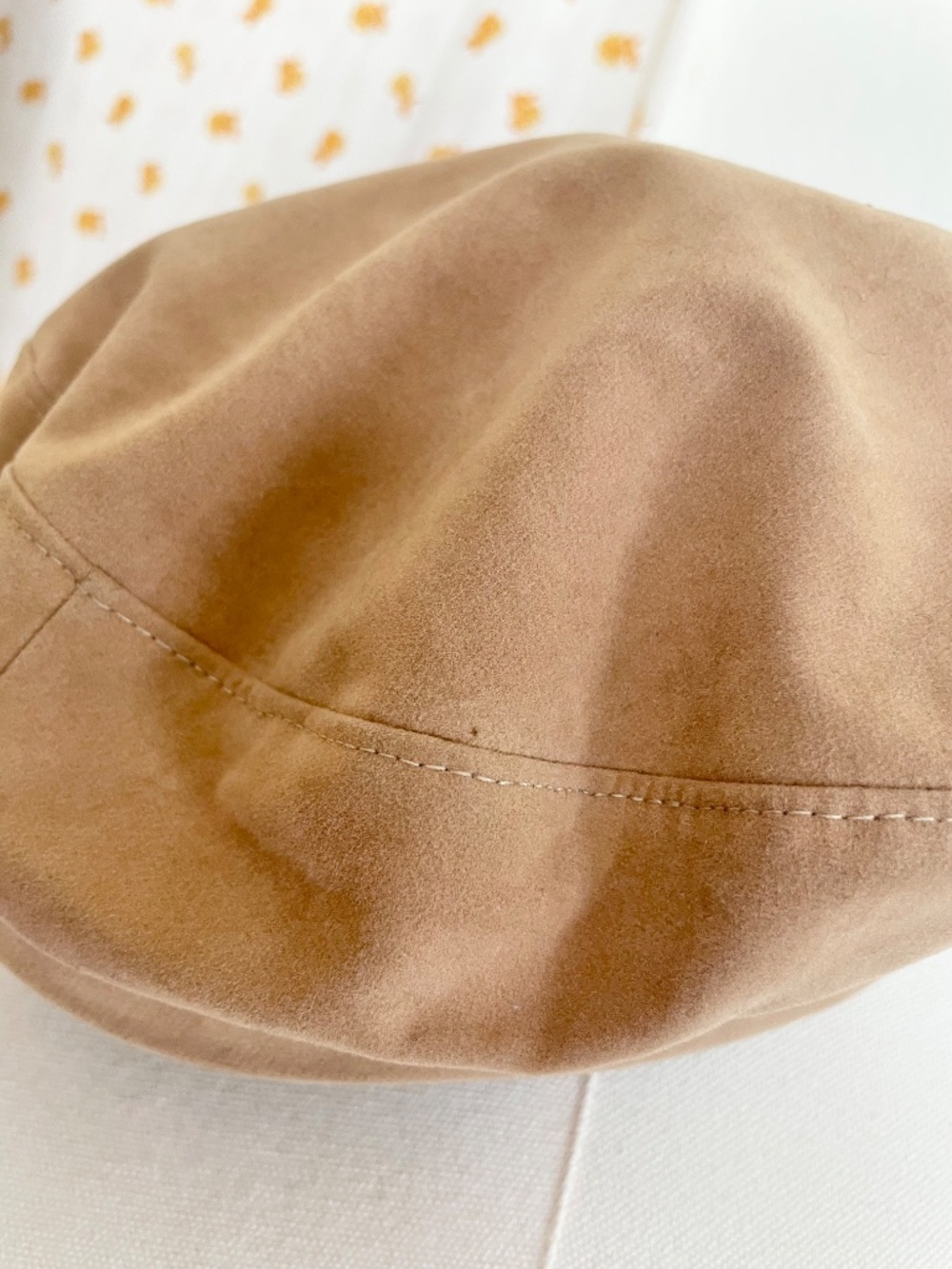 Vintage Beige Union Made Newsboy Cabbie Hat - Picture 4 of 6